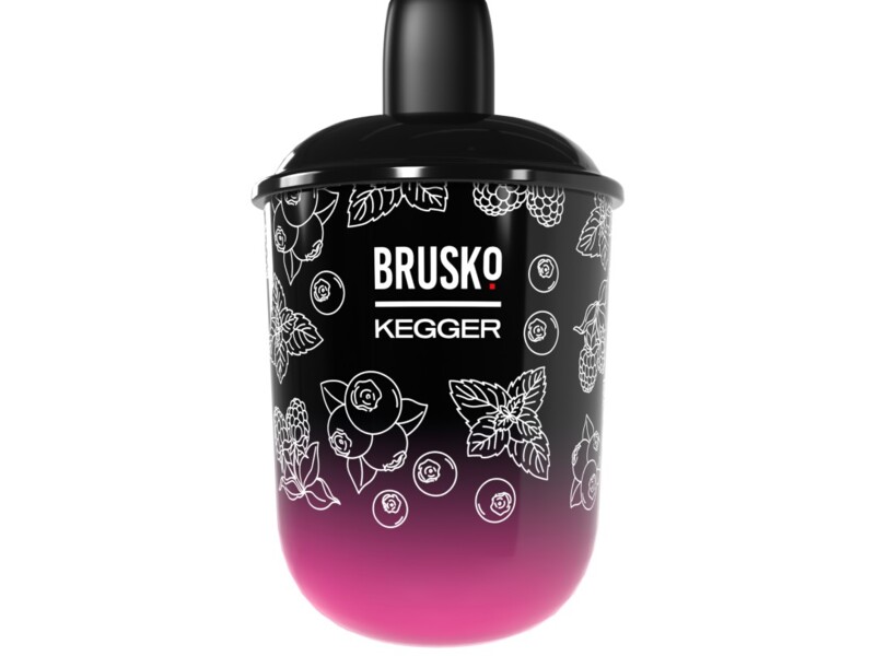 Vape Brusko Kegger 15000 Puffs - Raspberry Rush